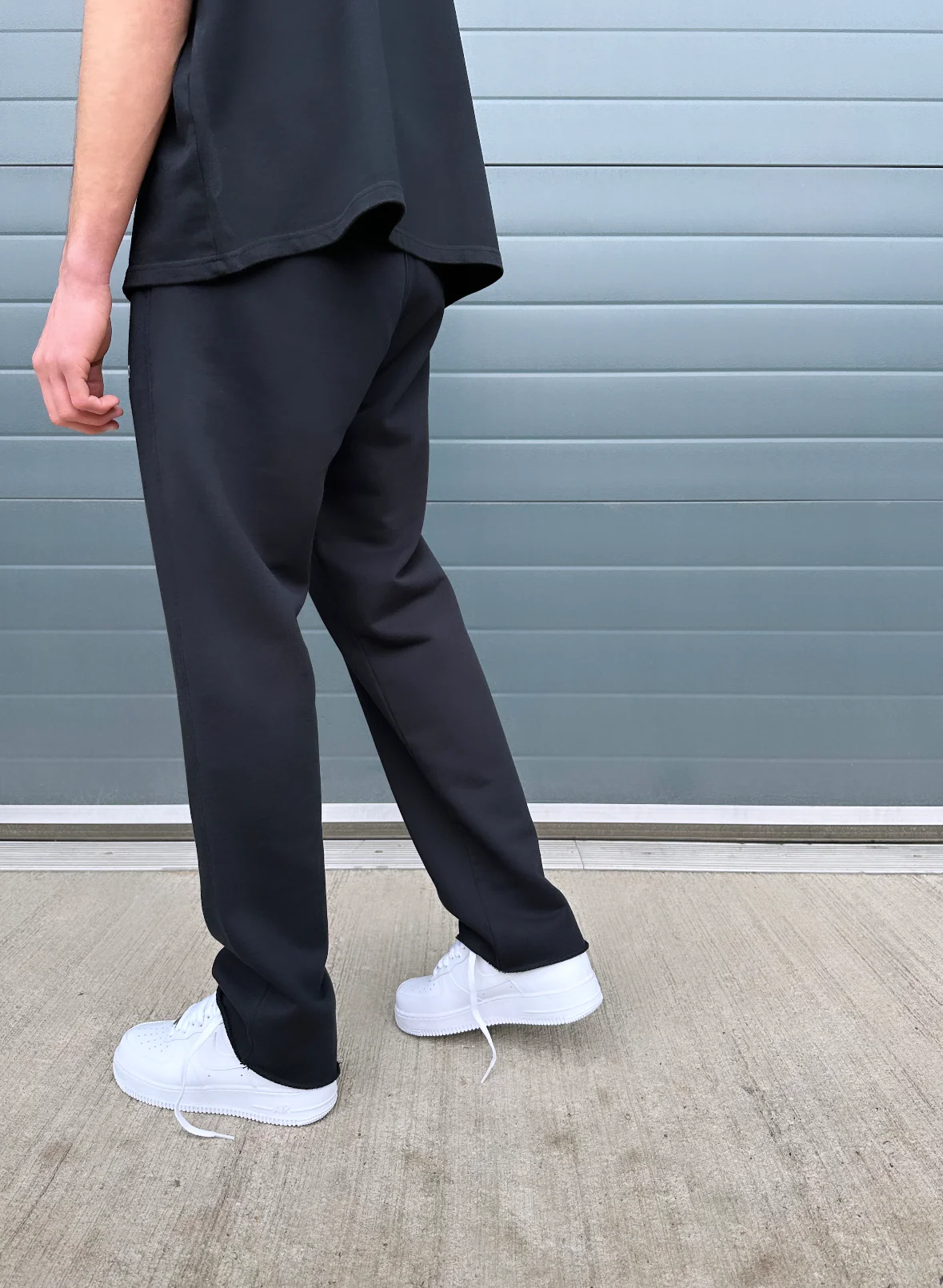 Black Essential Relaxed Sweatpants. - Image 4
