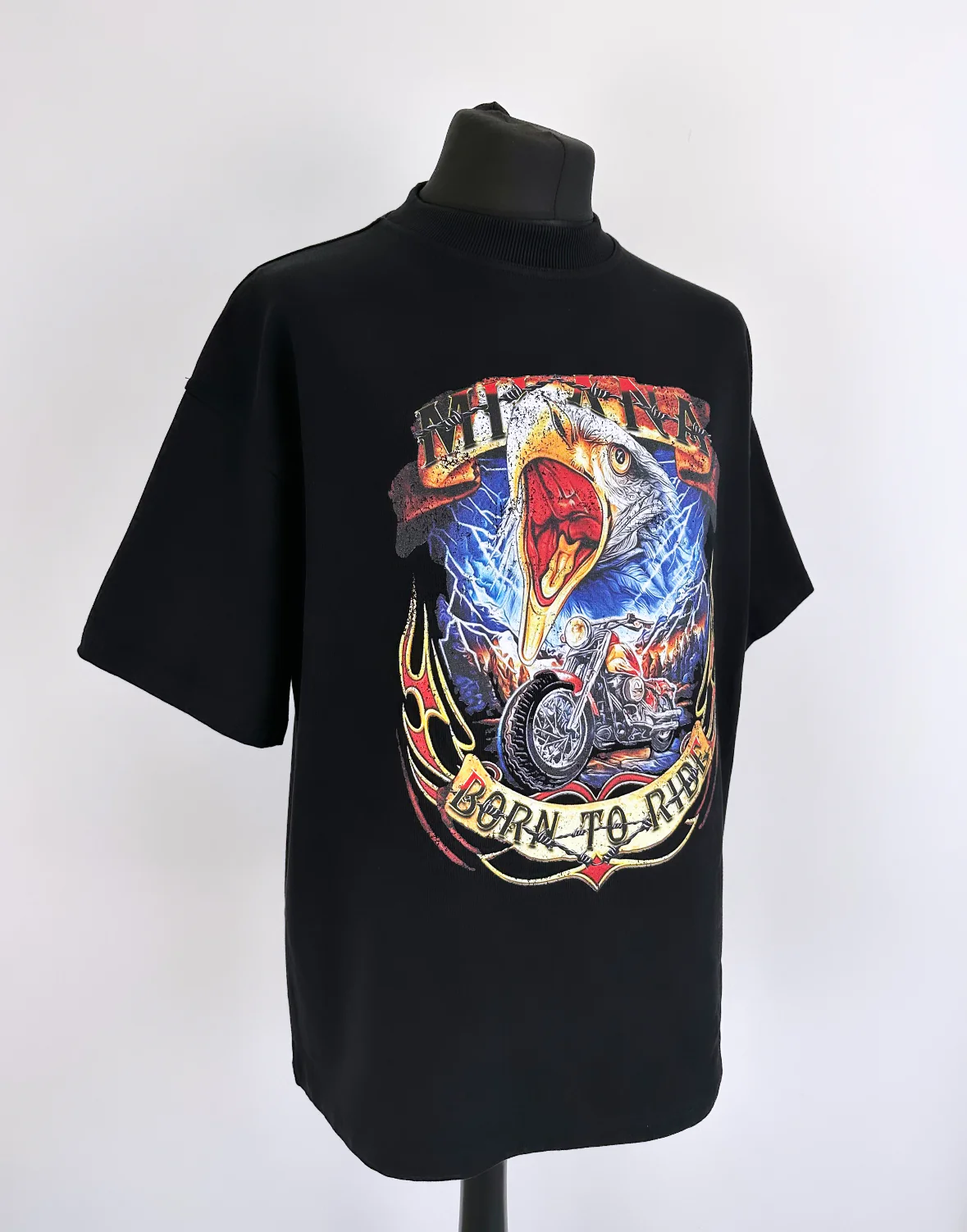 Black Heavyweight Eagle T-shirt. - Image 3
