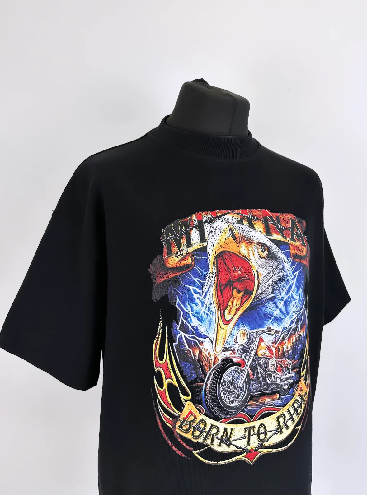 Black Heavyweight Eagle T-shirt. - Image 4