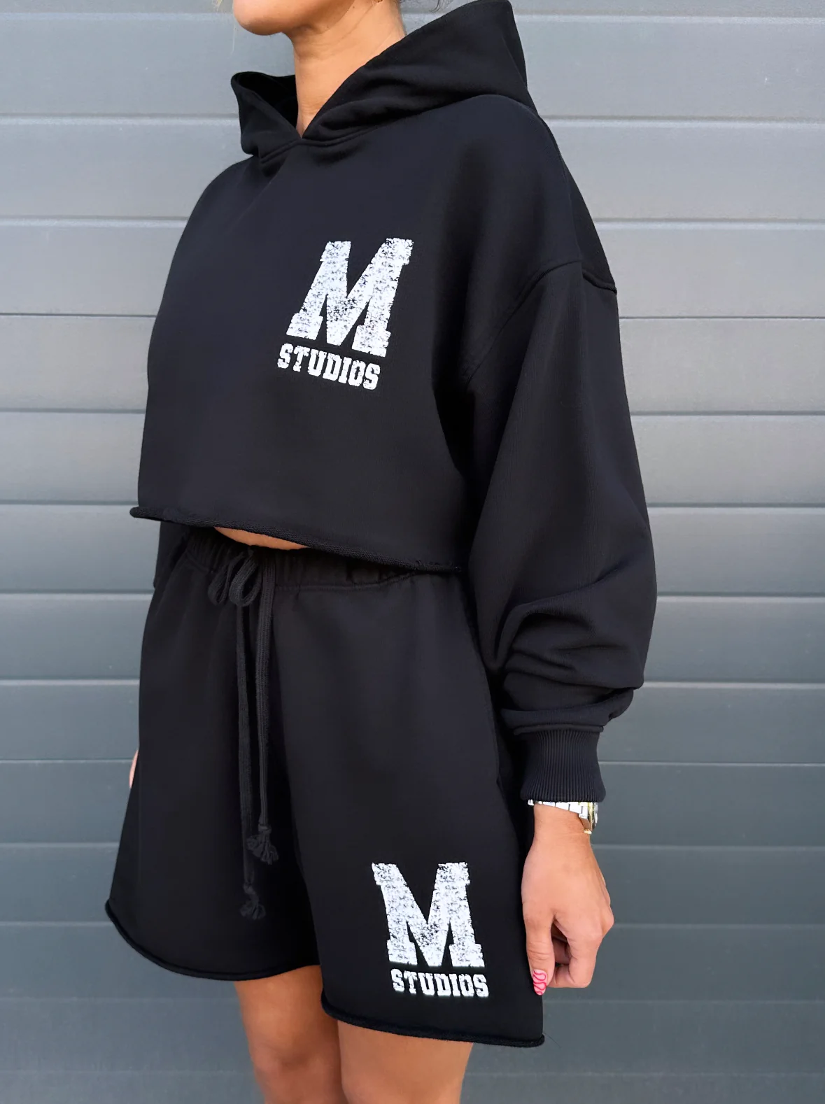 Black M Studios Cropped Hoodie. - Image 4