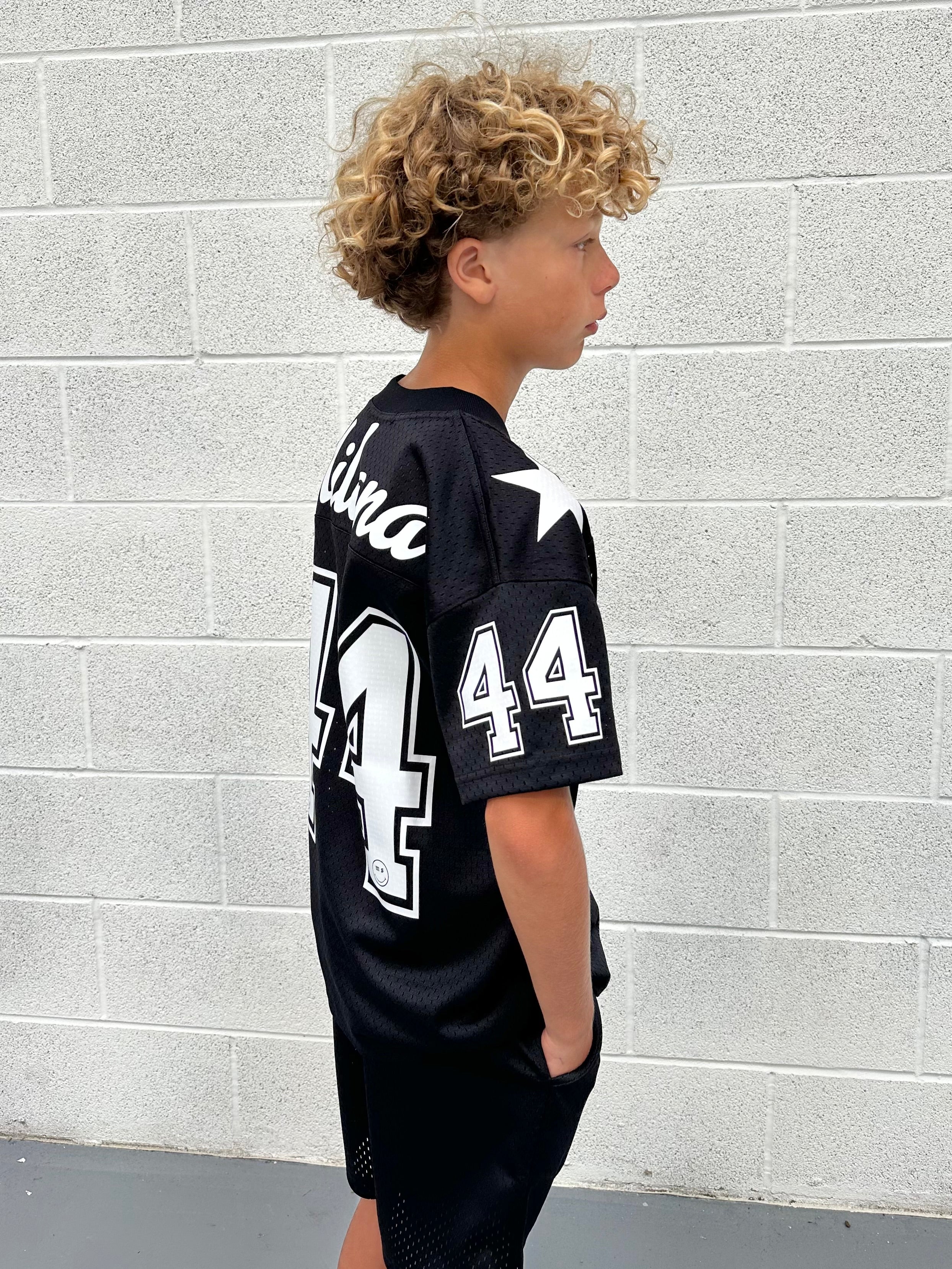 Black Mesh Kids T-shirt. - Image 5