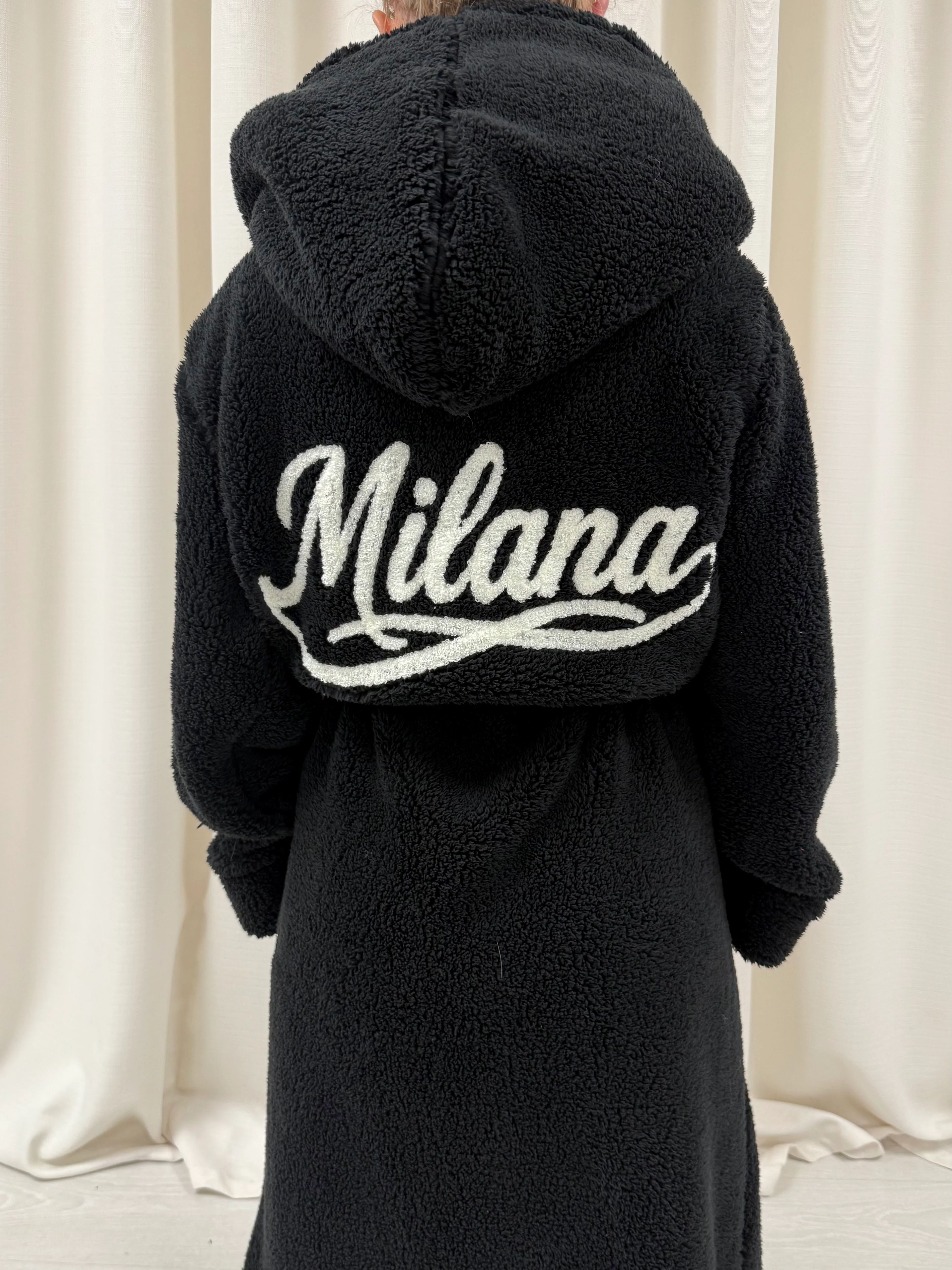 Black Milana Dressing Gown. - Image 3