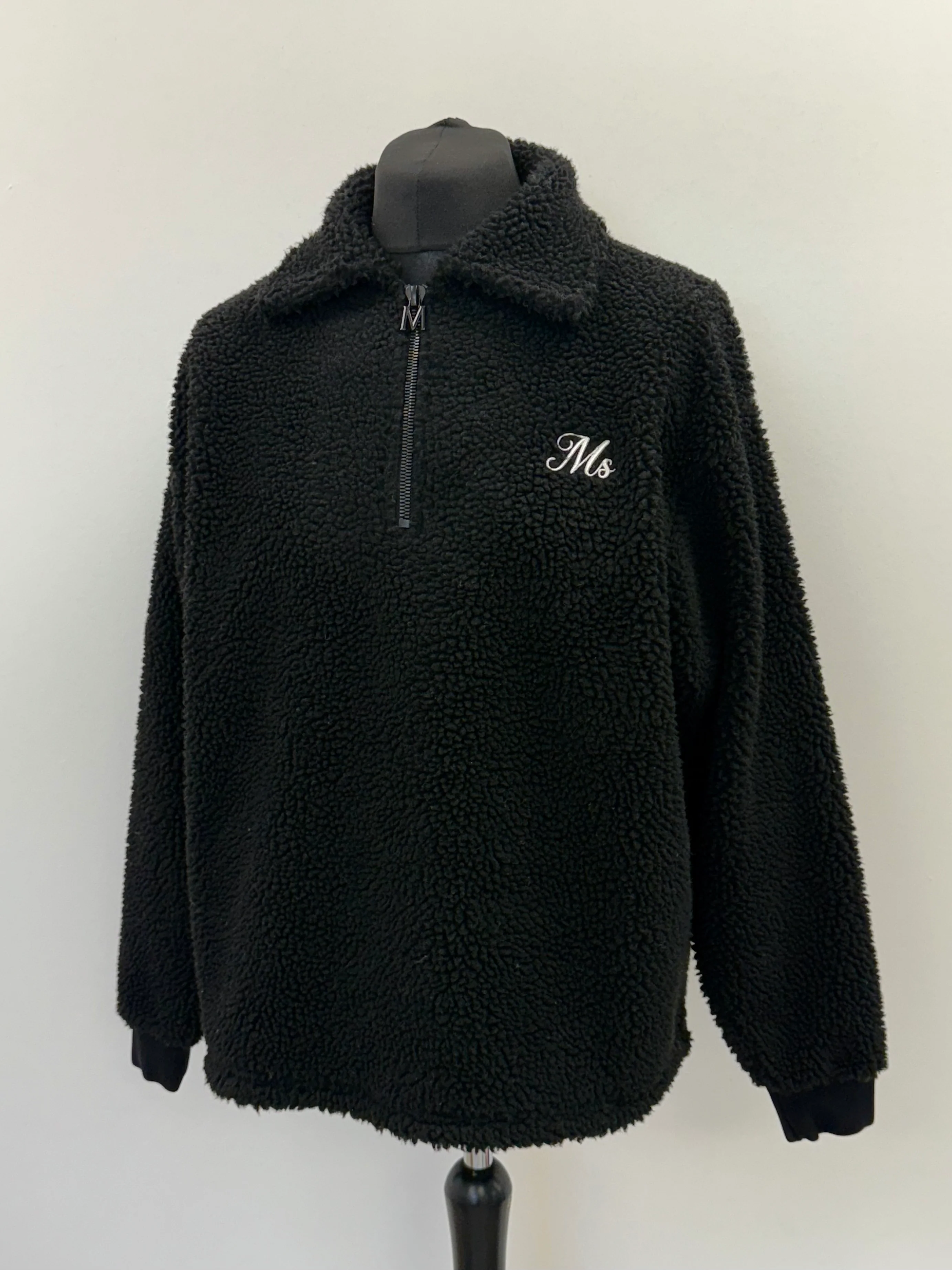 Black MS Half Zip Fleece. - Image 3