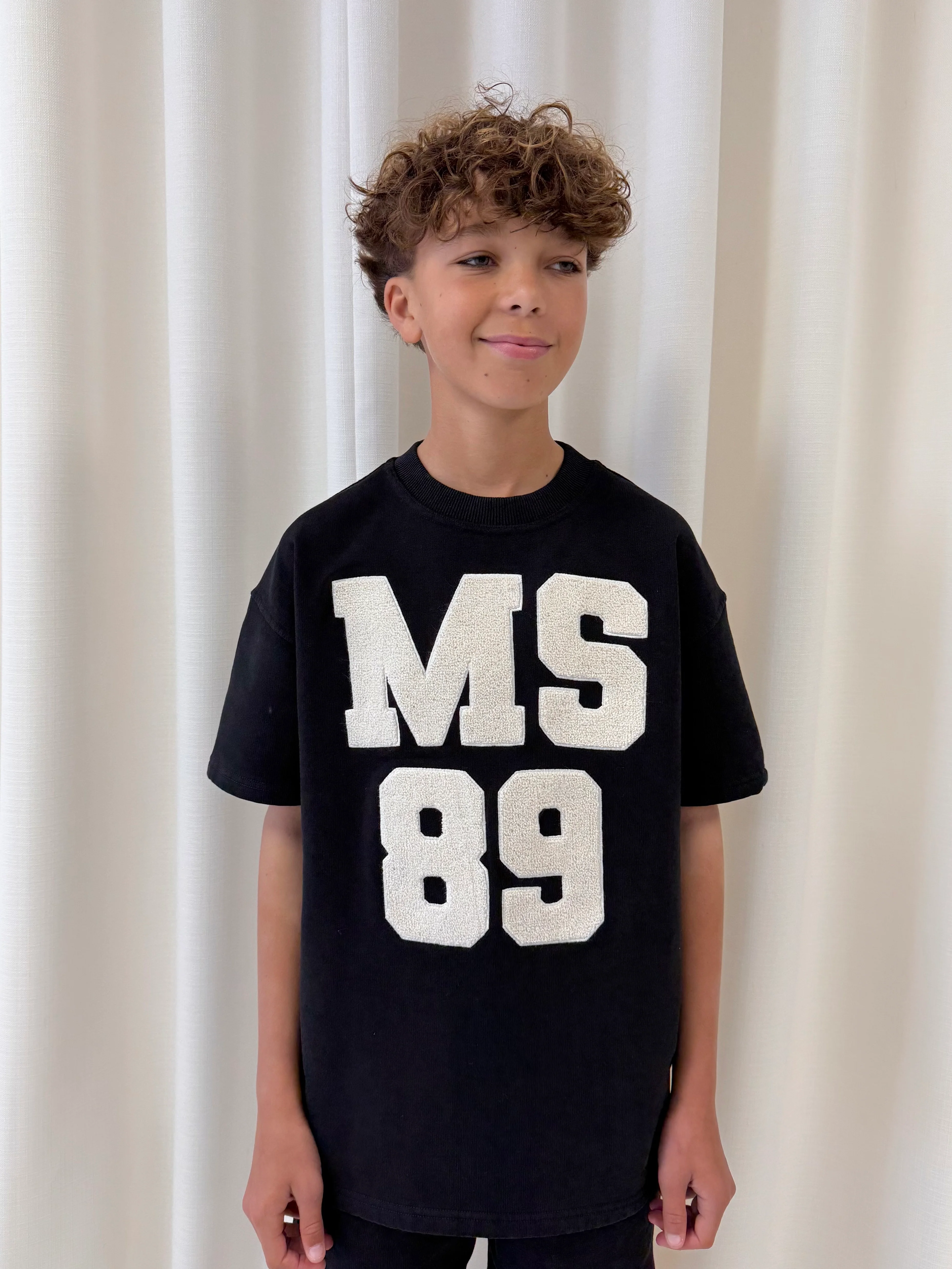 Black MS89 Teddy Kids Sweatshirt Tee. - Image 4