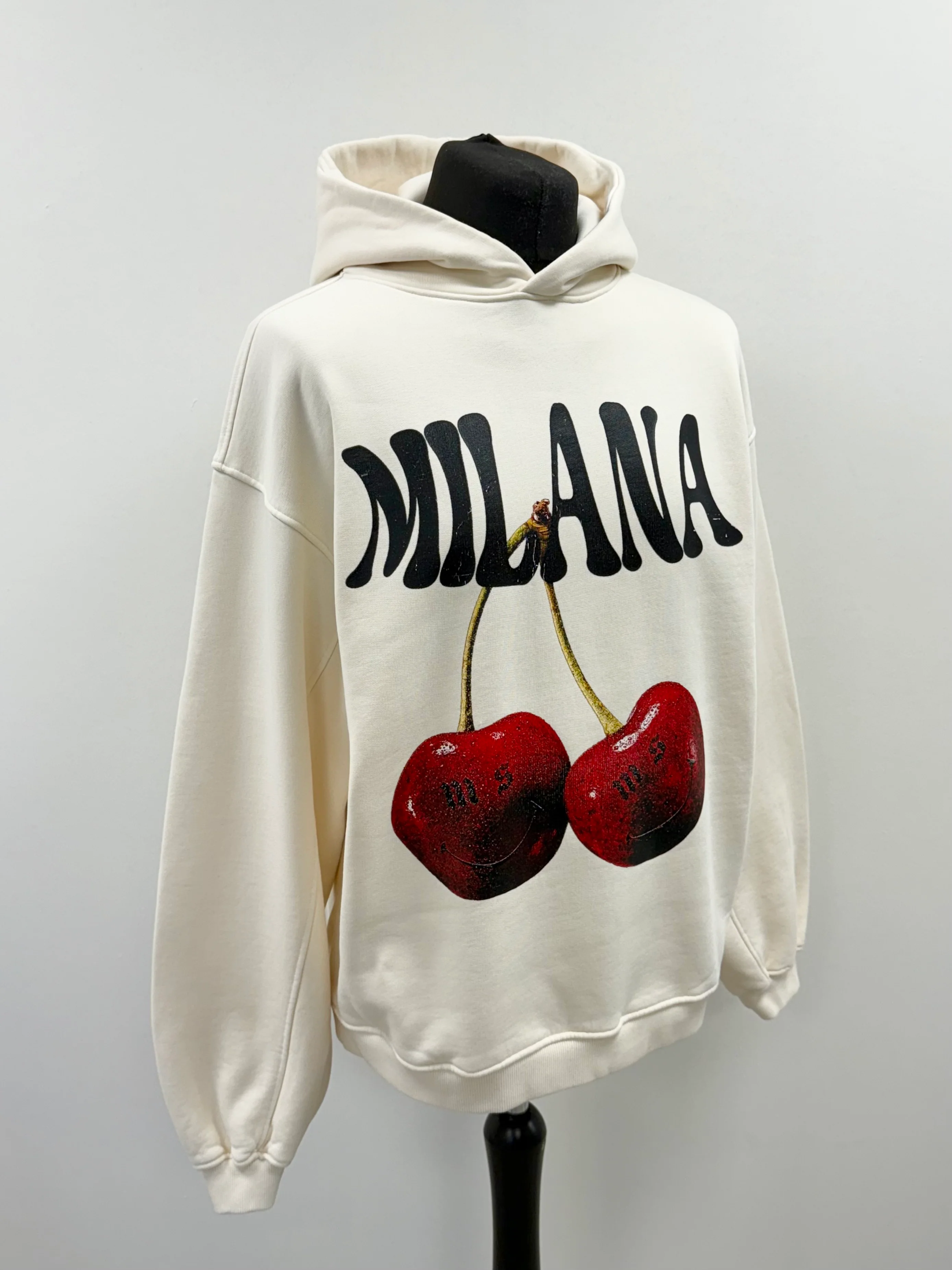 Cream Cherry Heavyweight Hoodie. - Image 3
