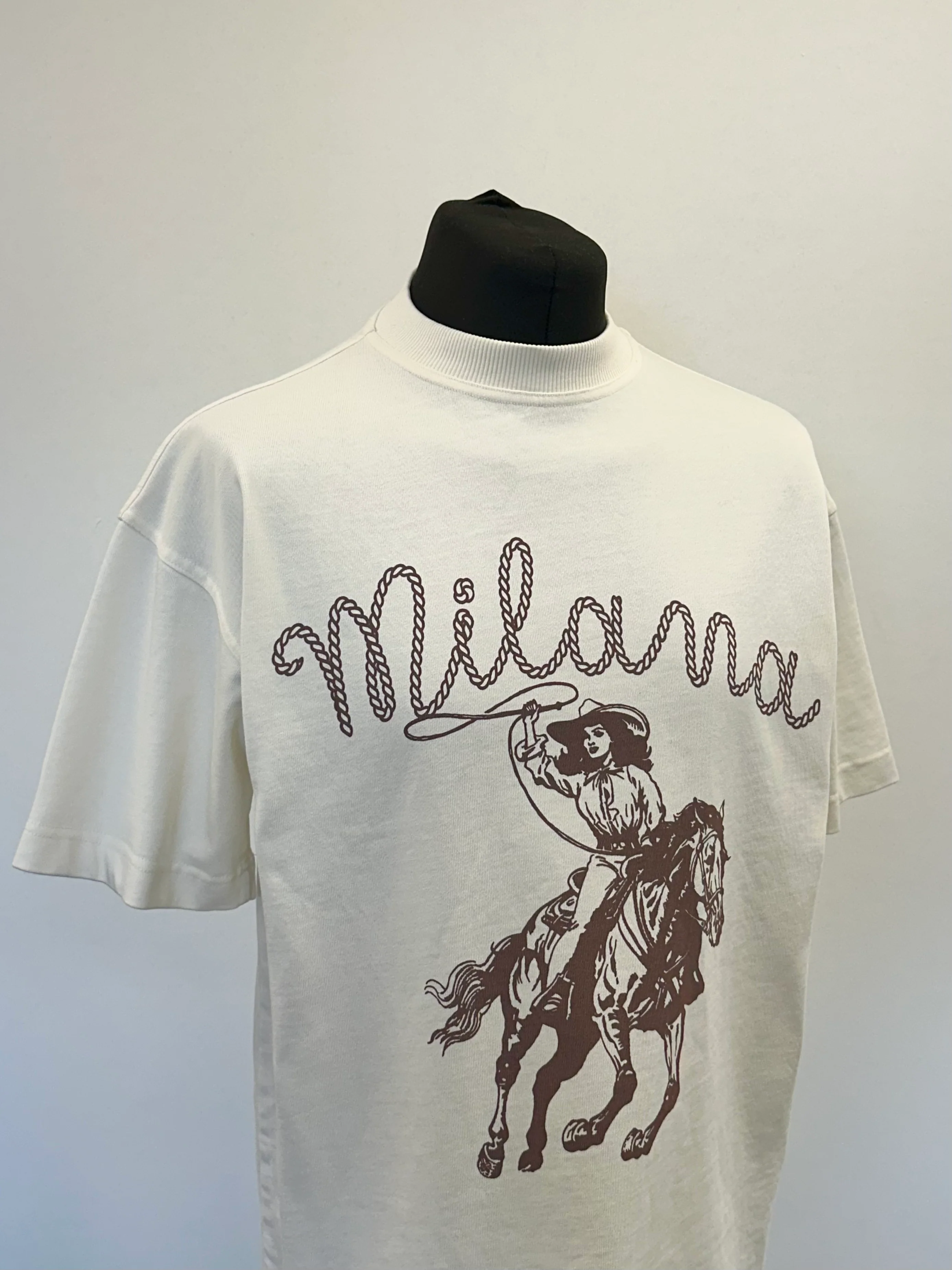 Cream Cowgirl Heavyweight T-shirt. - Image 4