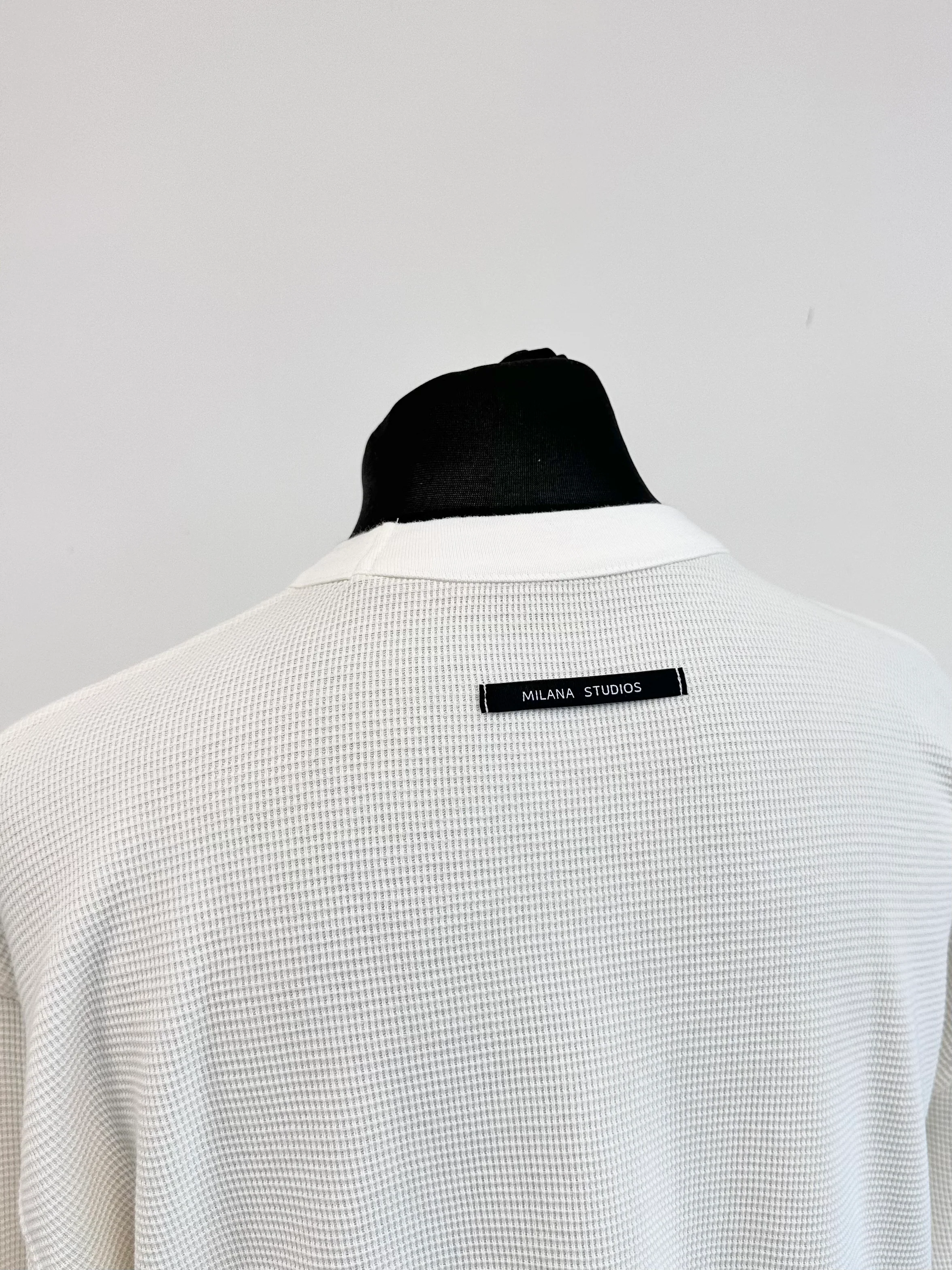 Cream Waffle Heavyweight Planet Long Sleeve. - Image 4