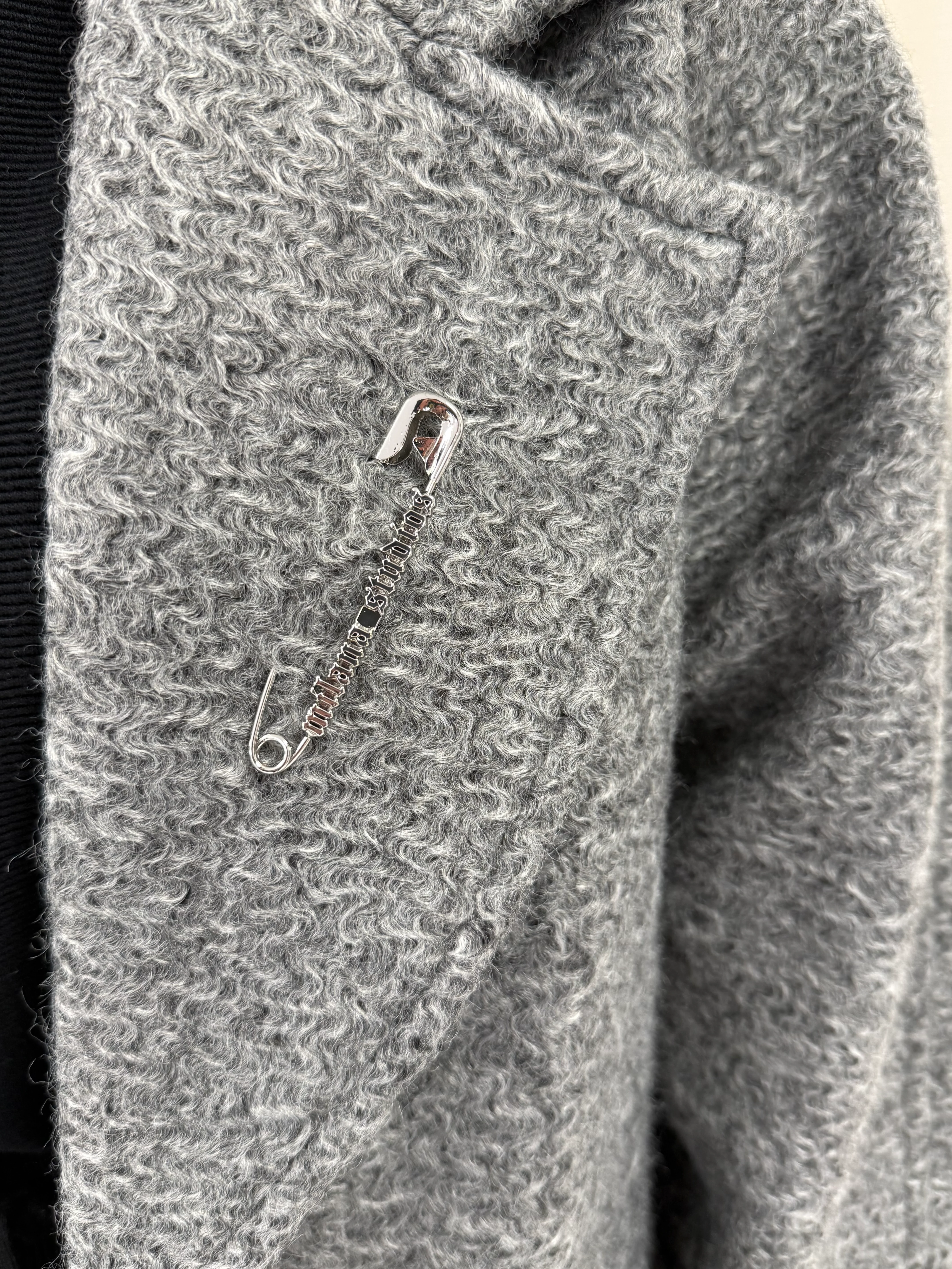 Grey Marl Knit Textured Maxi Coat. - Image 4
