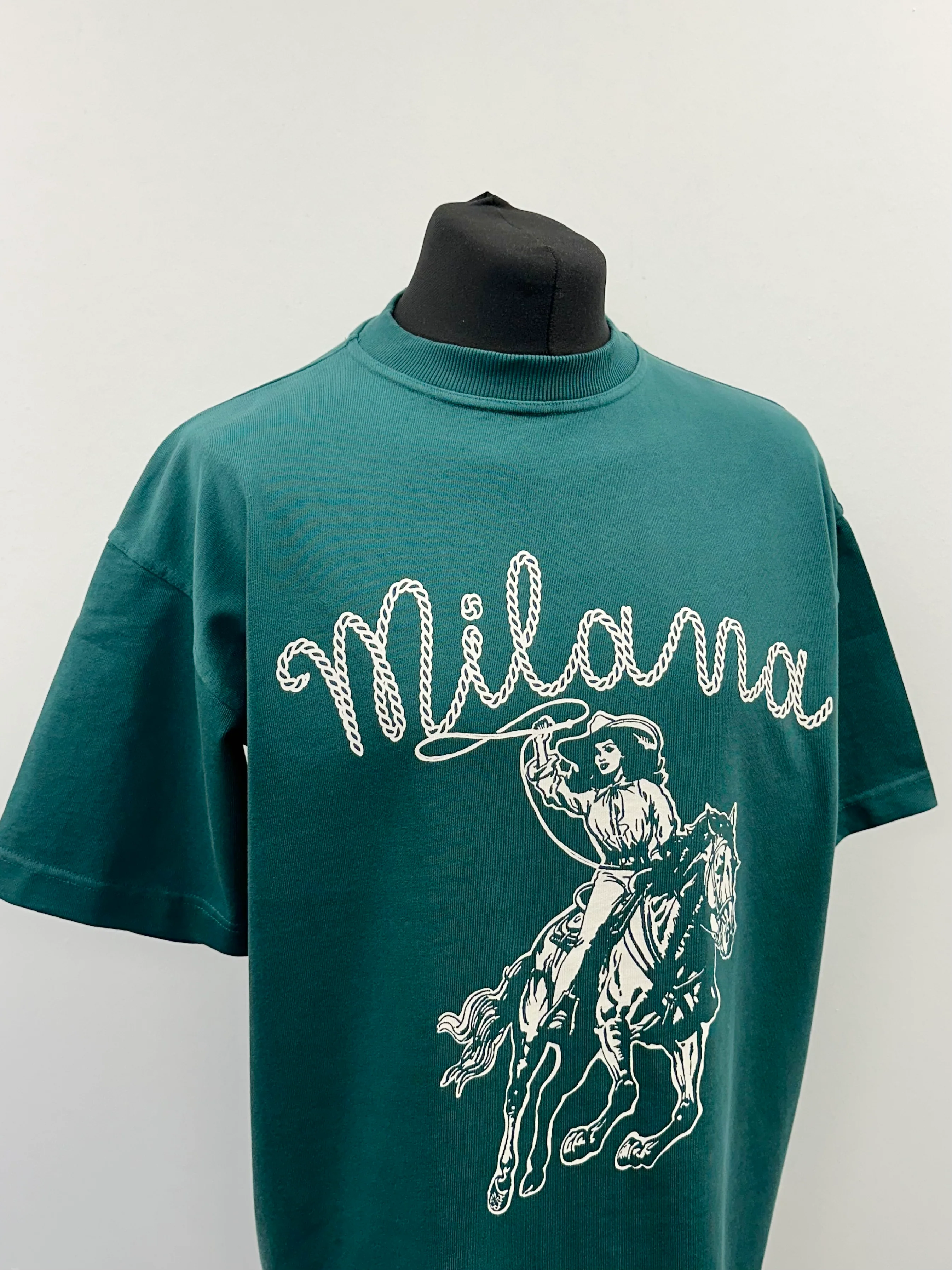 Pine Green Cowgirl Heavyweight T-shirt. - Image 4