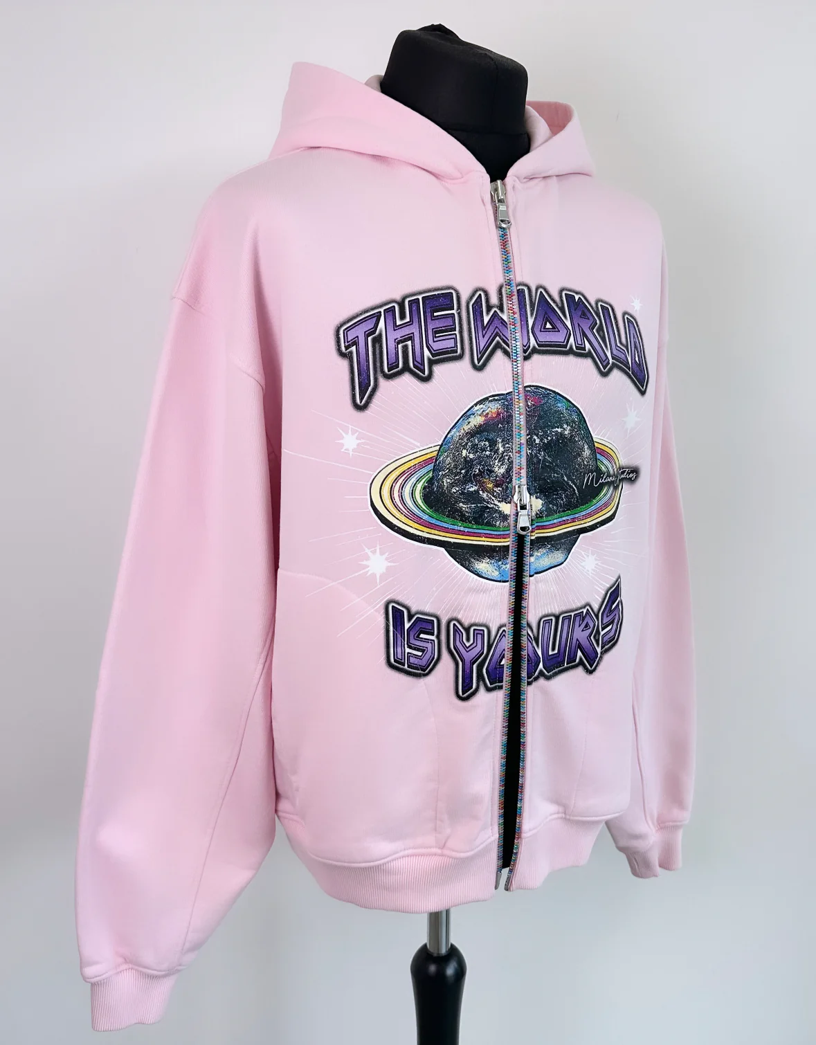 Pink Planet Multi Colour Zip Hoodie. - Image 4