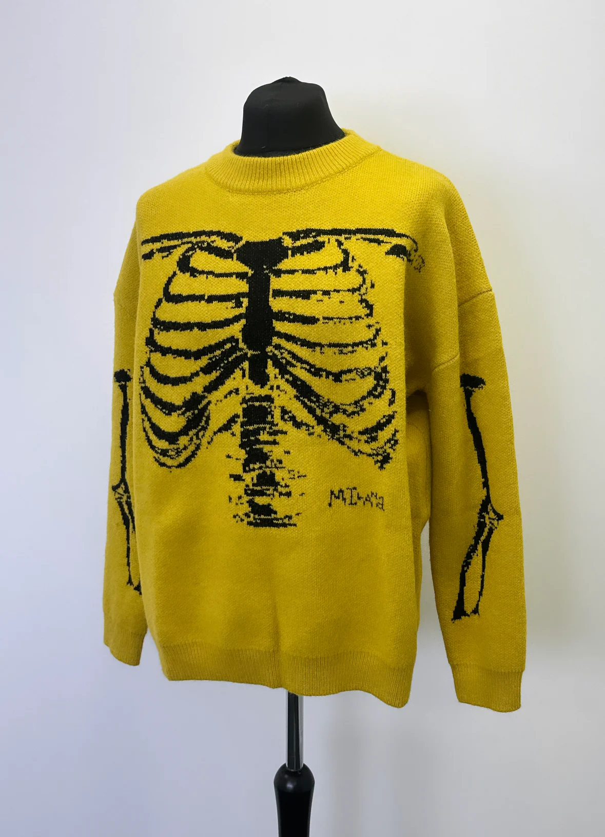 Moss Bones Heavyweight Knit Sweatshirt. - Image 3