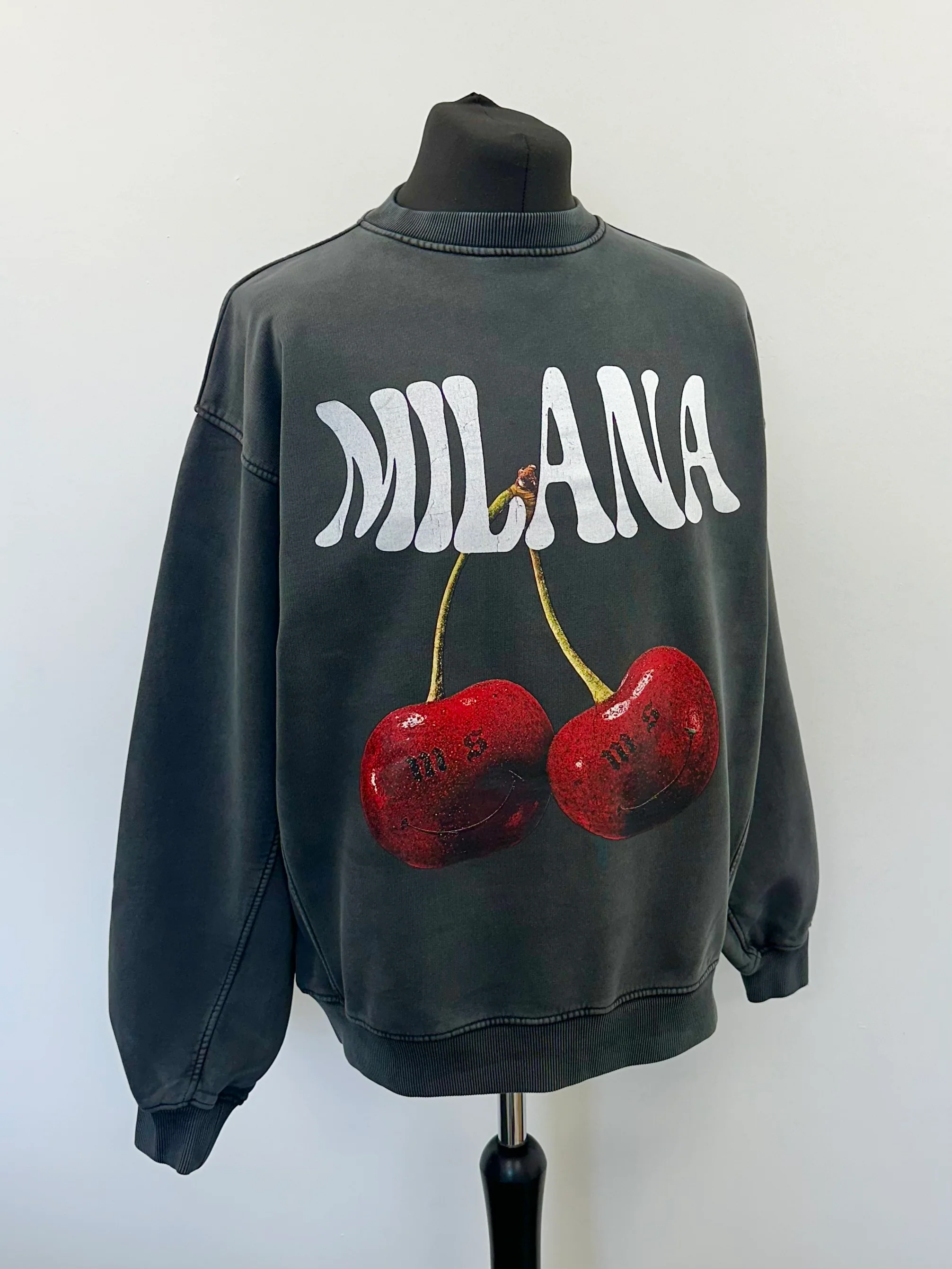 Washed Black Cherry Sweatshirt. - Image 3