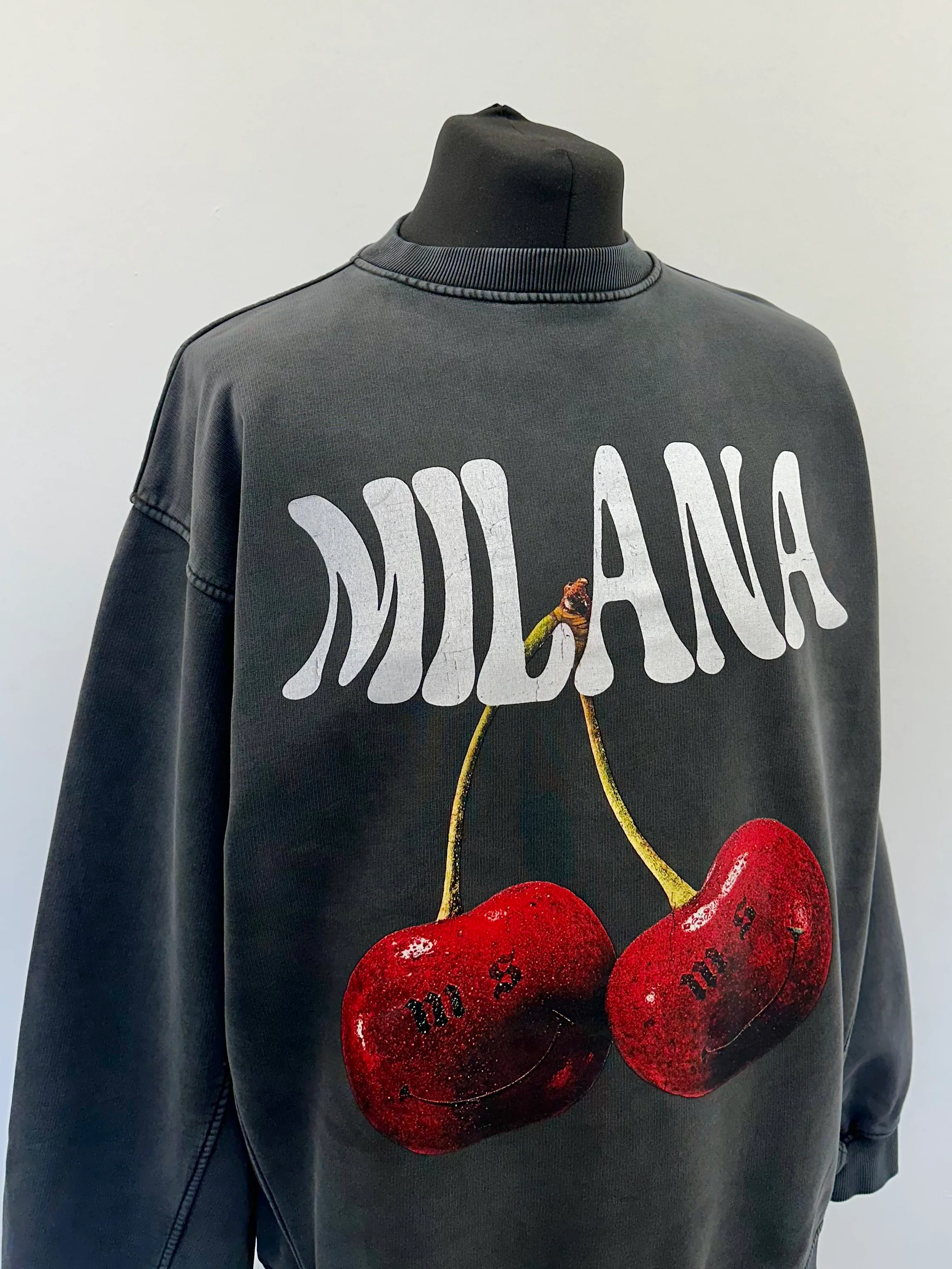 Washed Black Cherry Sweatshirt. - Image 4