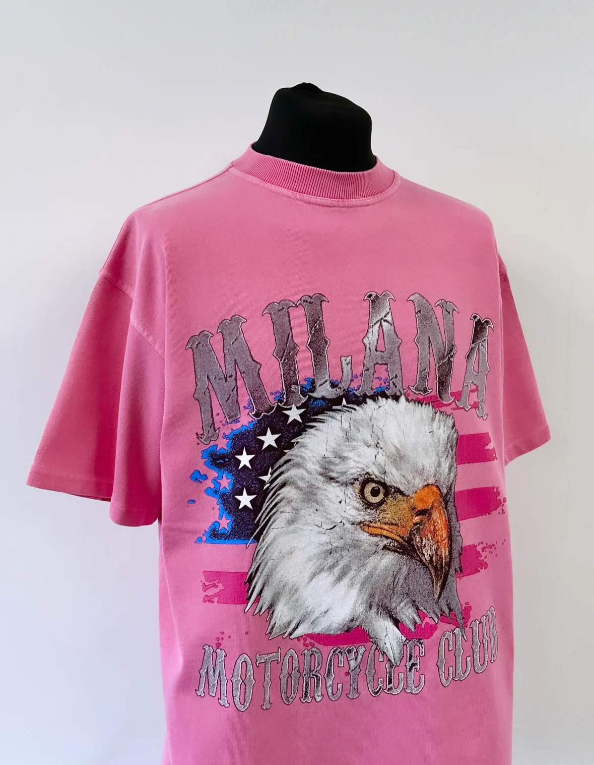 Washed Powder Pink Heavyweight Vintage T-shirt. - Image 4