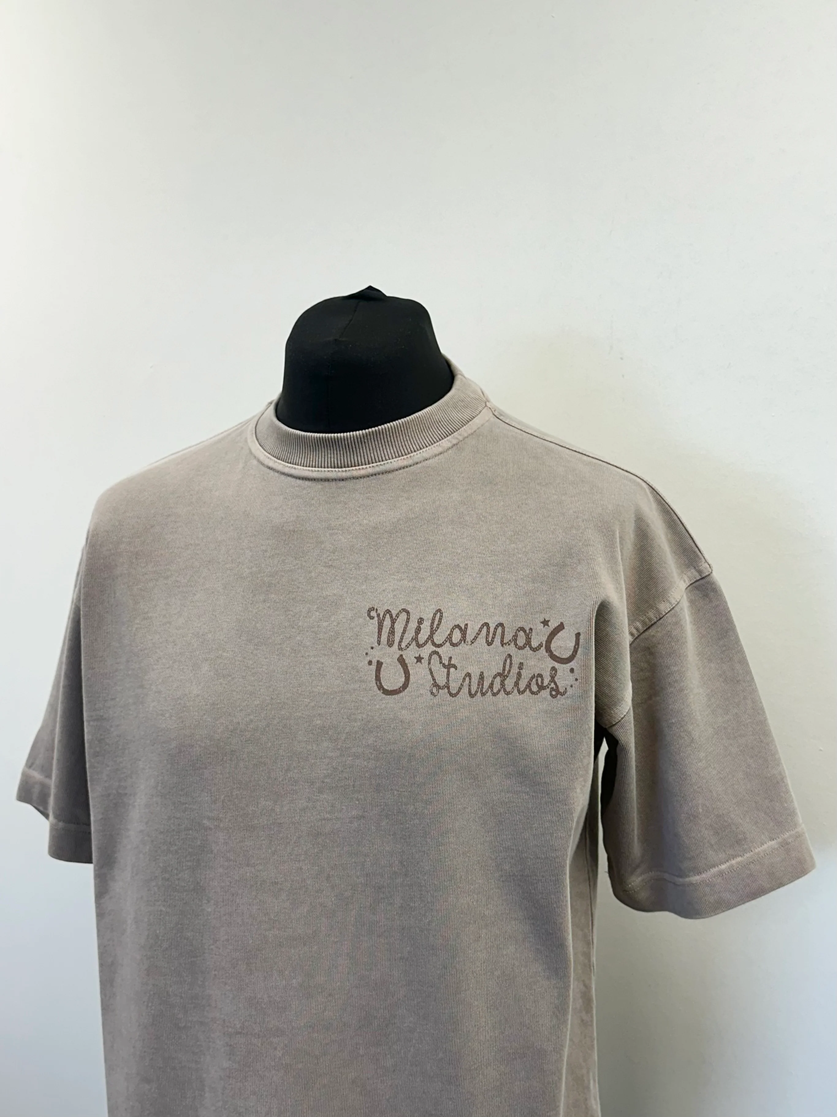 Washed Taupe Rodeo Show Heavyweight T-shirt. - Image 4