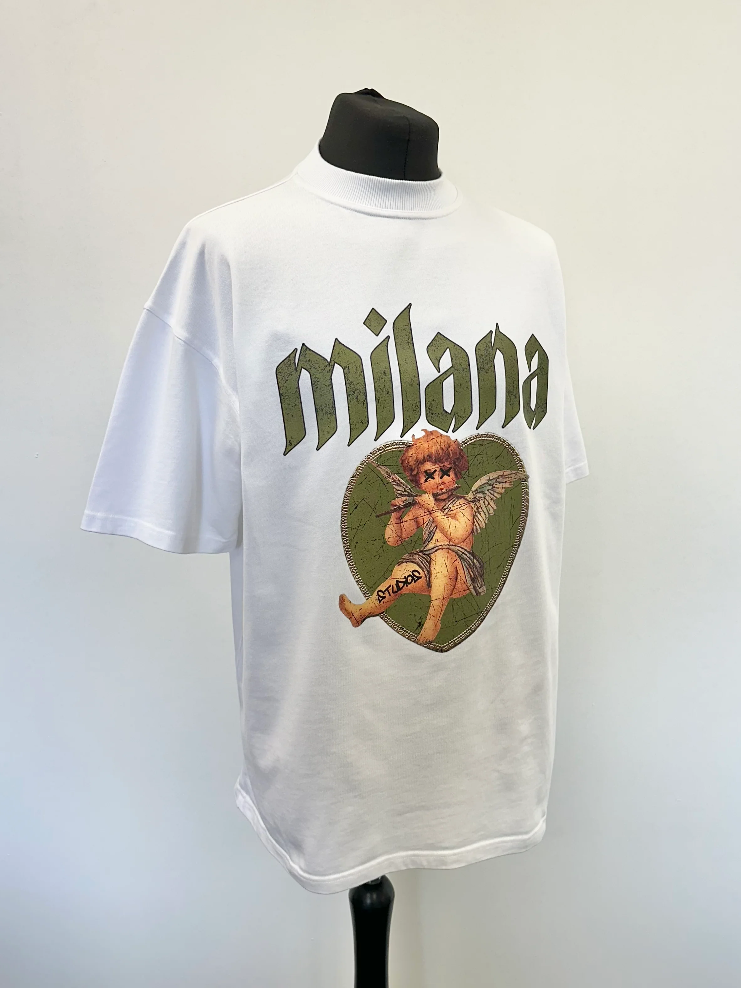 White Cherub Heavyweight T-shirt. - Image 3