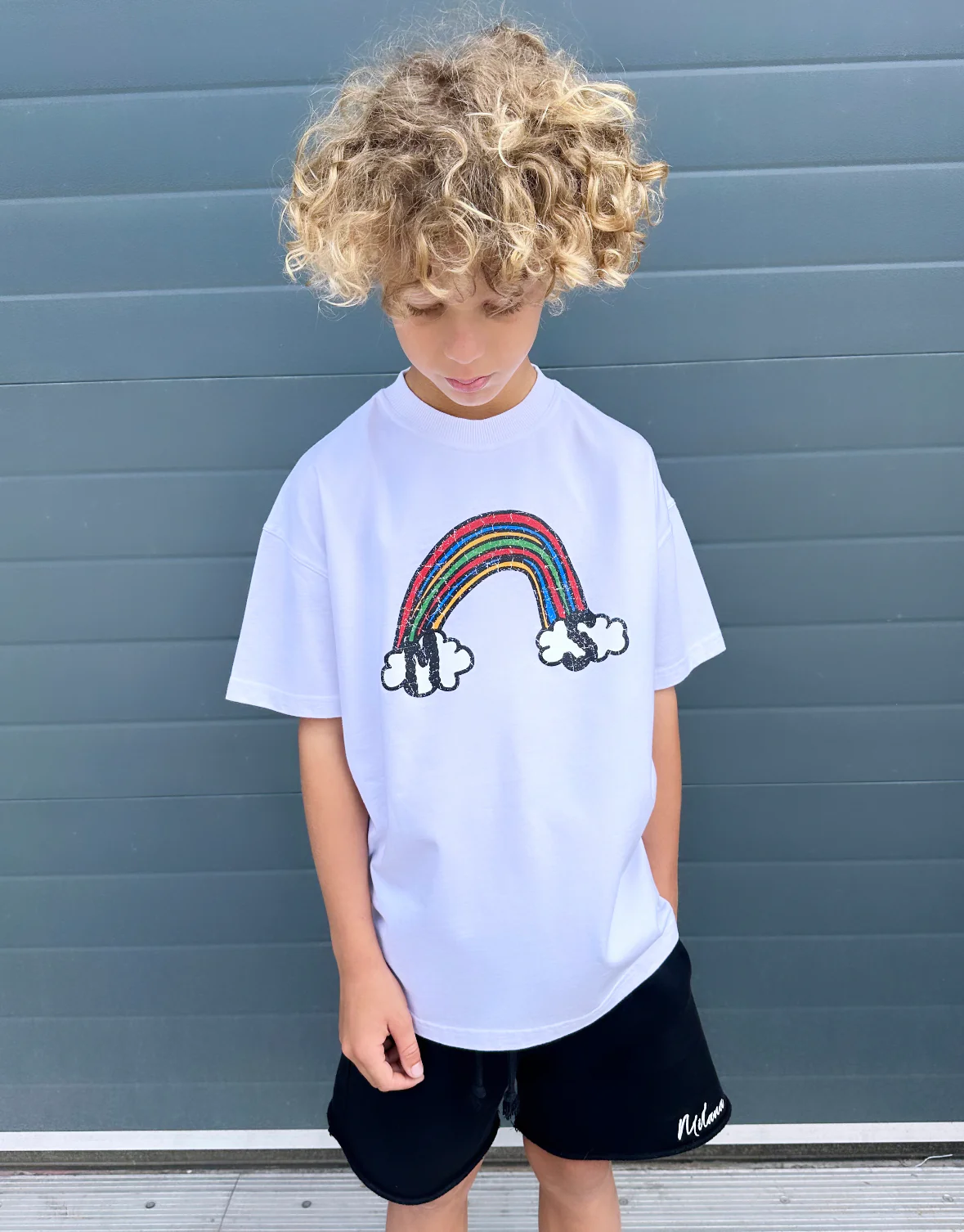 White Rainbow Kids T-shirt. - Image 4