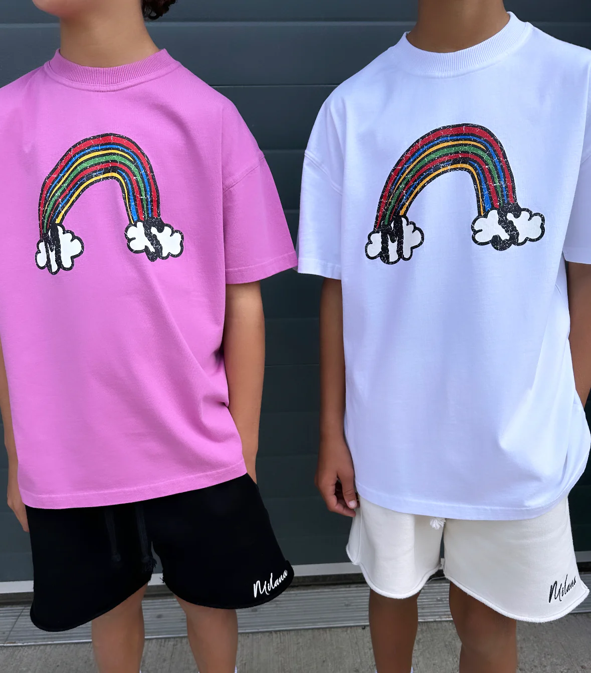 White Rainbow Kids T-shirt. - Image 5